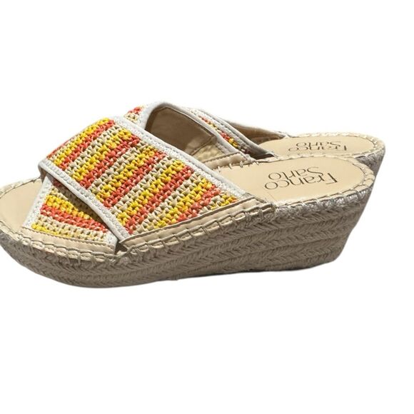 Franco Sarto Women's Multicolor Woven Sandals, Size 7 - Picture 4 of 8